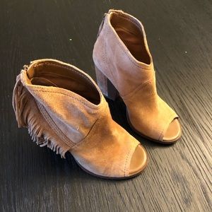 GB Suede chunky heels